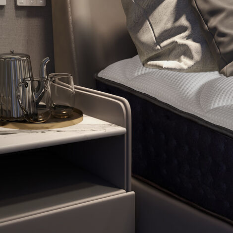 BOLLI Matelas 140x190 - Épaisseur 22cm - Luxe Matelas de Lit d'Adulte et d'enfant - Mousse à Mémoire - 7 Zones de Confort Mousse Mémoire Adaptative