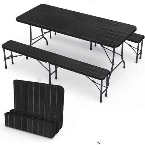 NUO Table De Jardin avec 4 chaise Portable Pliante en Aluminium pour  Camping, Pique-Nique, Barbecue - Cdiscount Sport