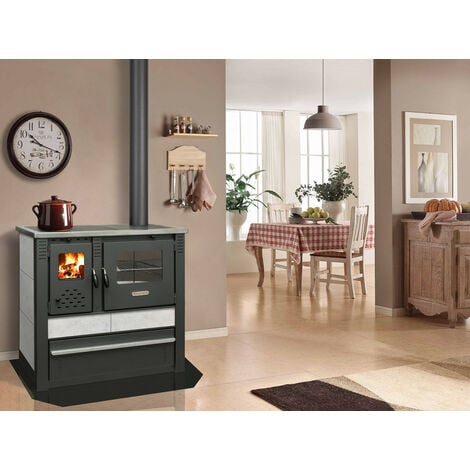 Cucina a legna VULCANO 10.0 KW WHITE