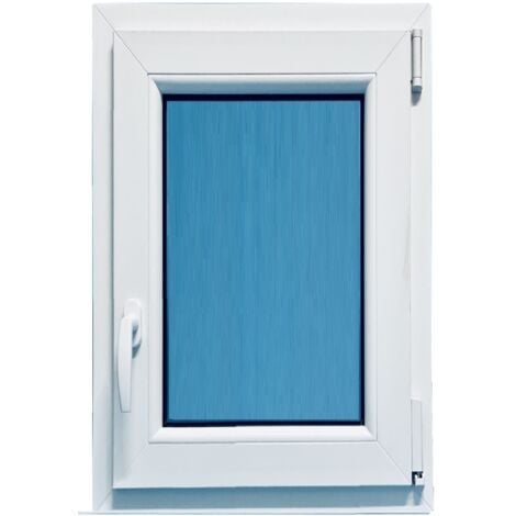 Fenêtre PVC H1000 mm X L700 mm  Blanc, Oscillo-battante Tirant Droit Verre Transparent