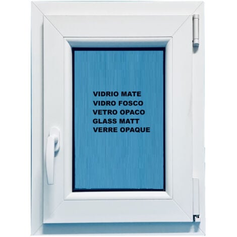 Fenêtre PVC H700 mm X L500 mm  Blanc, Oscillo-battante Tirant Droit Verre Dépoli