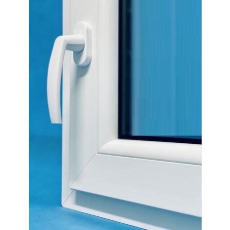 Fenêtre PVC H700 mm X L500 mm  Blanc, Oscillo-battante Tirant Droit Verre Dépoli