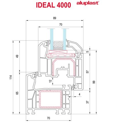 Fenêtre PVC 600x900 oscillo-battant Chêne doré Gauche Verre Transparent