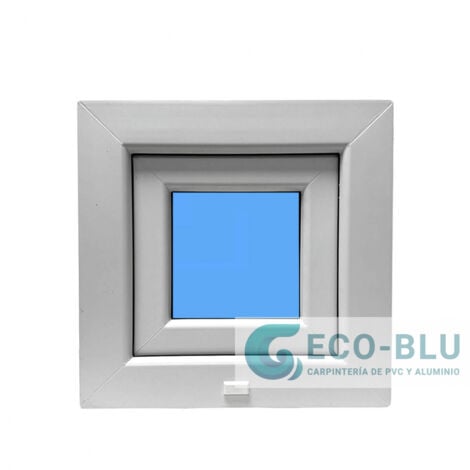 Fenêtre PVC 400x400 Blanche Oscillo-battante Verre Mat