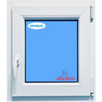 Eco-Blu – Fenêtre PVC 800x600 mm – Oscillo-battante – Verre dépoli – Isolation thermique A+++ – Sécurité RC2 – Acoustique jusqu'à 45 dB