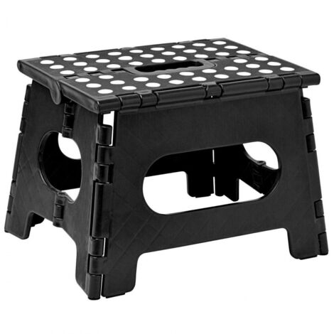 Klappbarer Hocker Schwarz