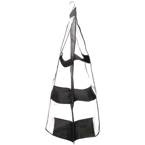 6-in-1 Reise Organizer Tasche | Hängender Packwürfel | Wasserdicht Schwarz