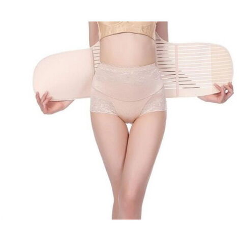 Postpartum Beckengürtel Damen | Bauchgurt Nach Geburt | Hautfarbe Größe XL
