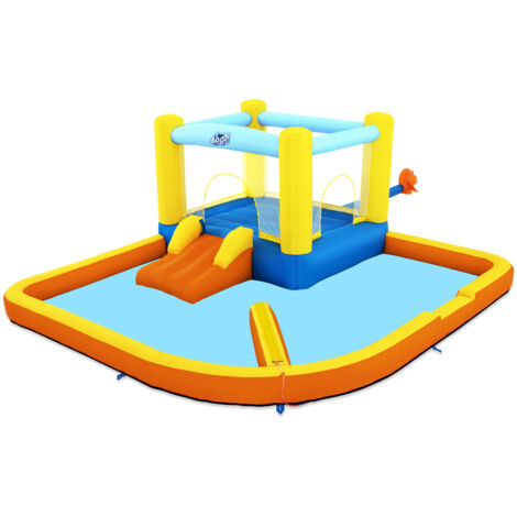 H2ogo mega wasserpark mit dauergeblase beach bounce 365 x 340 x 152 cm (1/5)