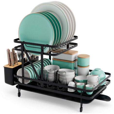 Organize It All Handtuchtrockner – Freistehend Mit 3 Stangen & Regal, Verchromt