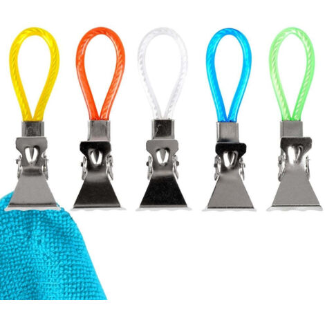 Practical clips for towels and dishcloths - 5 pack