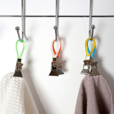 Practical clips for towels and dishcloths - 5 pack
