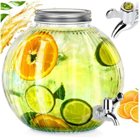 Getrankespender aus glas mit zapfhahn kugel 55l excellent houseware 139774 (1/5)