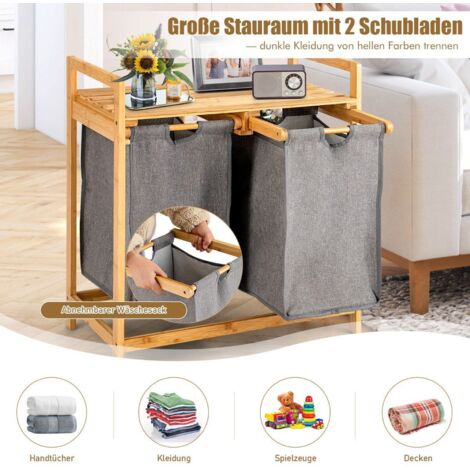 Waschekorb Mit Mehreren Fachern