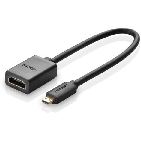 HDMI - Micro HDMI Adapterkabel 20cm schwarz (1/5)