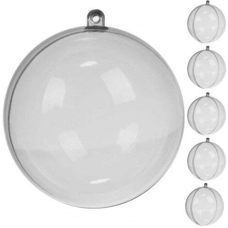 Transparente kugeln 10 cm - 5er set ruhhy 22276 (1/5)