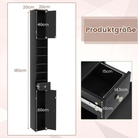 Schmaler Badschrank 20 Cm