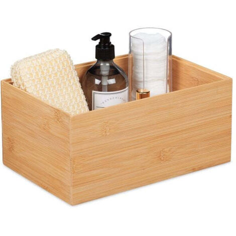 Stackable bamboo storage box (1/5)