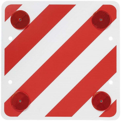 Heckwarnschild aus kunststoff 50x50cm mit reflektoren 1682783 1682783