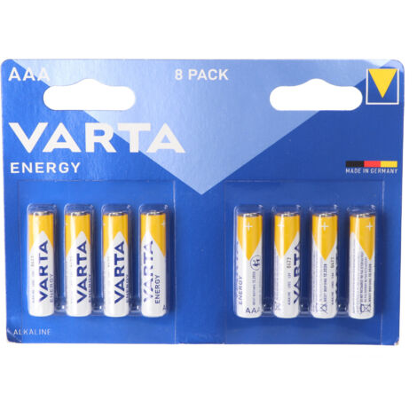 VARTA Batterie Energy Alkaline AAA Micro LR03 1.5V 1Bli=8Stk 4103229418 (1/3)