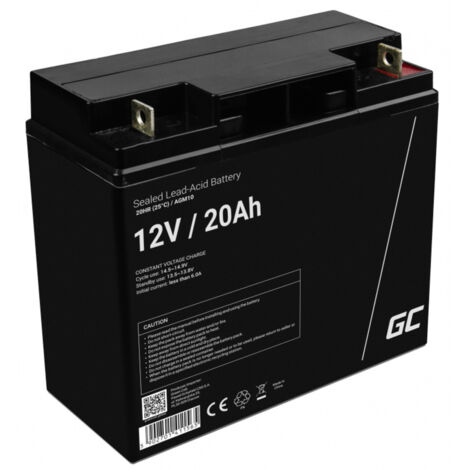 Green cell agm10 bleiakku 12 v 20 ah blei vlies agm b x h x t 181 x 167 x 77 mm m5 schraubansch (1/5)