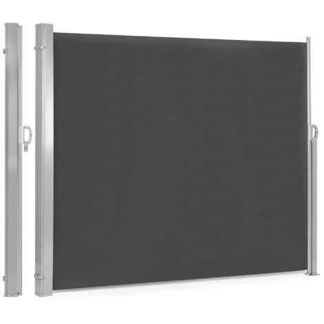 Einziehbarer Windschutz - Anthrazit - 300x180 cm - Terrasse & Garten (1/5)