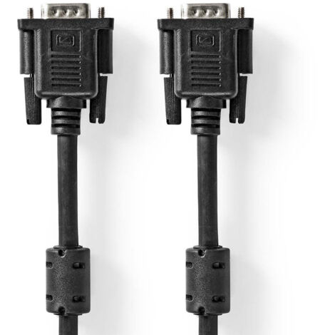 VGA-Kabel VGA-Stecker VGA-Stecker Vernickelt Maximale Auflösung: 1024x768 2,00 m Rund ABS Schwarz Box (1/3)