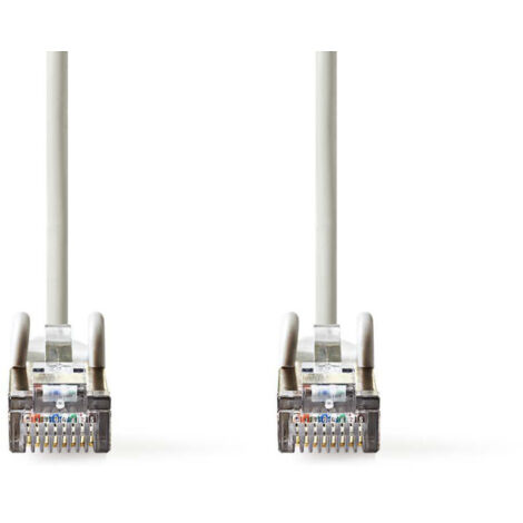 CAT5e Netzwerkkabel SF/UTP RJ45 Stecker RJ45 Stecker 3,00 m Rund PVC Grau Kunststoffbeutel (1/3)