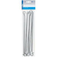 Zelthering 30cm metall mit offener ose 10 stuck im polybeutel