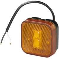 Seitenmarkierungsleuchte 1224v bernsteinfarben 65 x 65 mm led