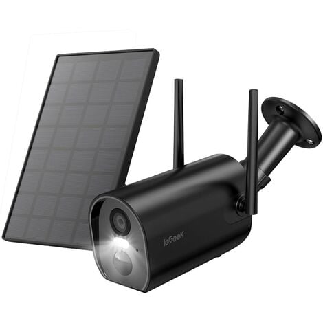 ieGeek Camera Surveillance WiFi Exterieure sans Fil Camera Solaire avec  Batterie