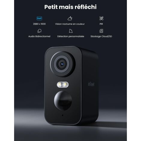 IeGeek 2K Caméra de Surveillance WiFi Extérieur sans Fil Solaire Caméra IeGeek 2K Caméra de Surveillance WiFi Extérieur sans Fil Solaire Caméra