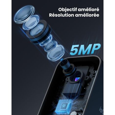 Caméra De Surveillance Extérieure IeGeek 5MP WiFi Solaire – Vision Nocturne Couleur – ZS-GX4S