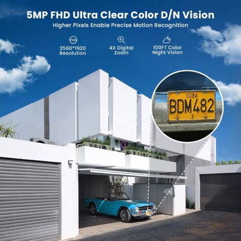 Reolink 5MP Caméra Surveillance WiFi 2,4/5GHz Extérieure sans Fil