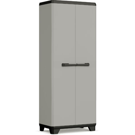 KETER Armario Alto PLANET para EXTERIOR garaje jardín balcón terraza resistente UV resina  80x44x182 WxDxH cm