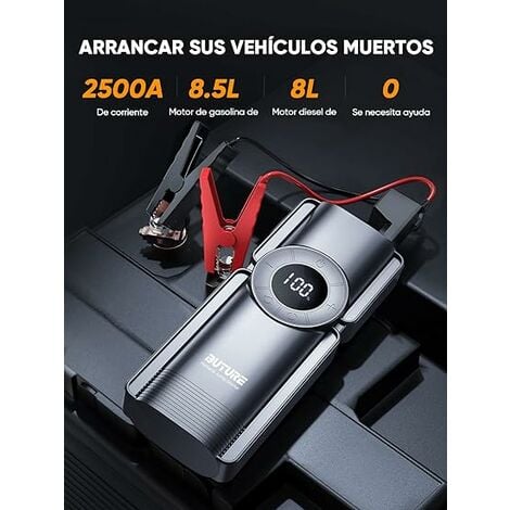 BUTURE - Arrancador portátil de batería de coche de 1500 A (hasta motor de  gasolina de 7.0
