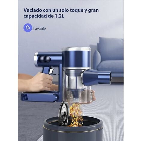 BuTure Aspiradora Sin Cable, 33KPA/400W, Escoba Sin Cable Potente con  Pantalla Táctil,55 Minutos de Uso y Batería Extraíble,1.2L de Capacidad,  para el Hogar y Las Mascotas : : Hogar y cocina