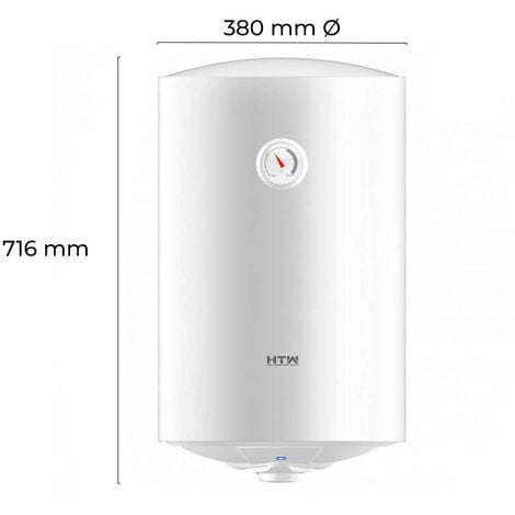 Chauffe-eau électrique 50 litres Essential Eco - Réservoir en acier émaillé saphir HTW