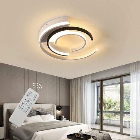 LED Deckenleuchte dimmbar mit Fernbedienung 36W LED Deckenleuchte für  Schlafzimmer, Balkon, Küche, Wohnzimmer 3000 K - 6000 K  (Warmweiß/Naturweiß/Kaltweiß Leuchtmittel)