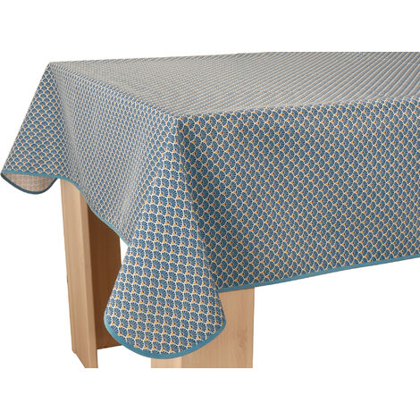 Nappe Anti-taches Paon bleu foncé - Rectangle 150 x 350 cm (1/3)