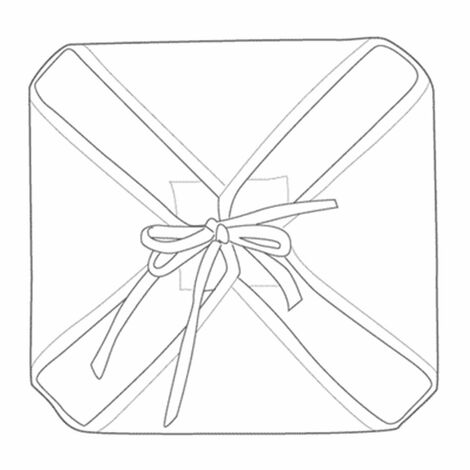 Galette de chaise anti-taches à rabats Biloba gris