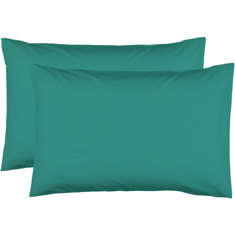 2 Taies d'Oreiller 50 x 70 cm - Vert Turquoise