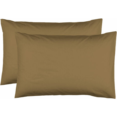 2 Taies d'Oreiller 50 x 70 cm - Ocre (1/3)