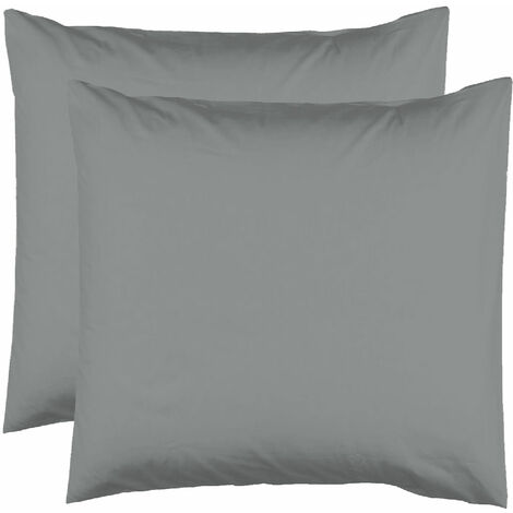 2 Taies d'Oreiller 63 x 63 cm - Gris
