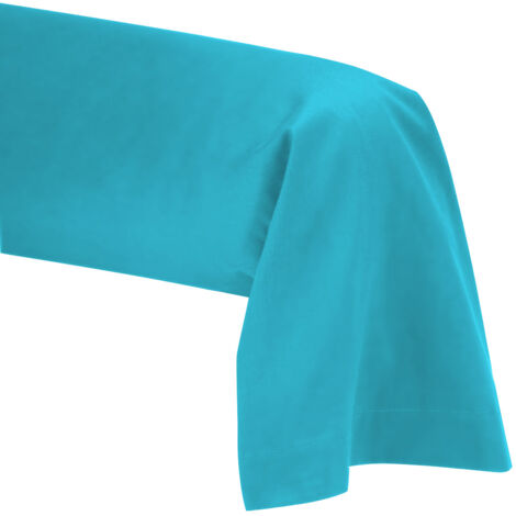 Taie de Traversin 45 x 185 cm -  Bleu turquoise - 100% coton 57 Fils
