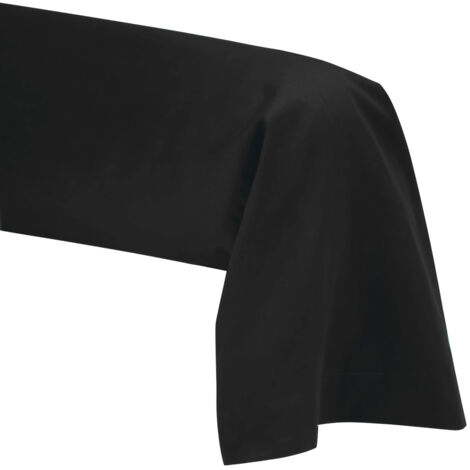 Taie de Traversin 45 x 185 cm -  Noir - 100% coton 57 Fils