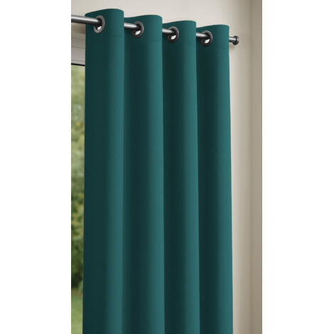 Rideau obscurcissant 135 x 240 cm Bleu canard