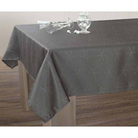 Nappe Lurex Entretien facile - Anthracite Argenté - Rectangle 150 x 200 cm (1/3)