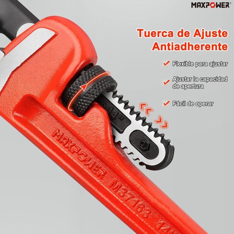 Llave Stillson Heavy Duty Aluminio 24 Llave Para Tubos, Llave Plomeria,  Llave Para Tuberias, Llave Grifa.