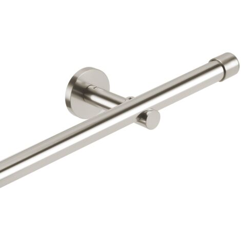 Barra de cortina de una sola barra Ø 20 mm de diámetro, Acero inoxidable - 320cm